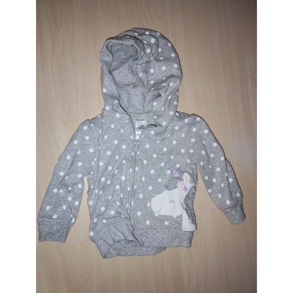 Baby girl Carters unicorn sweatshirt 12m